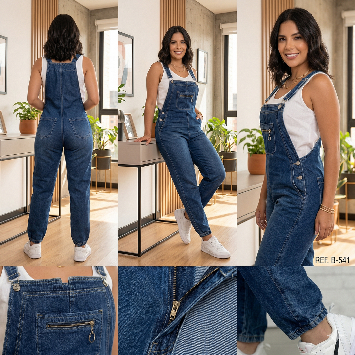 Overol Jean Premium – Horma Levanta Cola y Bota Jogger
