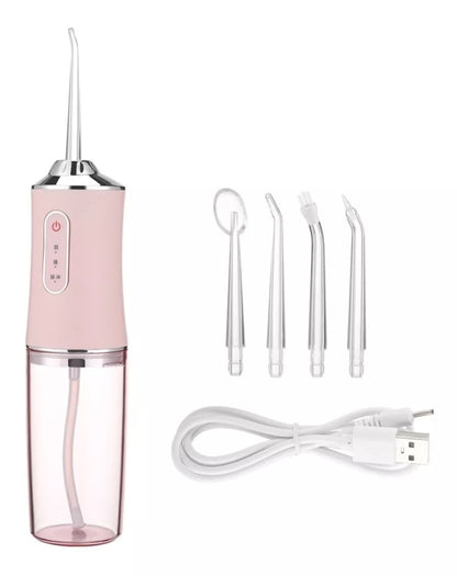 Irrigador Oral Recargable | Elimina Sarro y Placa – 4 Boquillas Incluidas – Limpieza Profesional