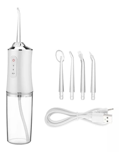 Irrigador Oral Recargable | Elimina Sarro y Placa – 4 Boquillas Incluidas – Limpieza Profesional