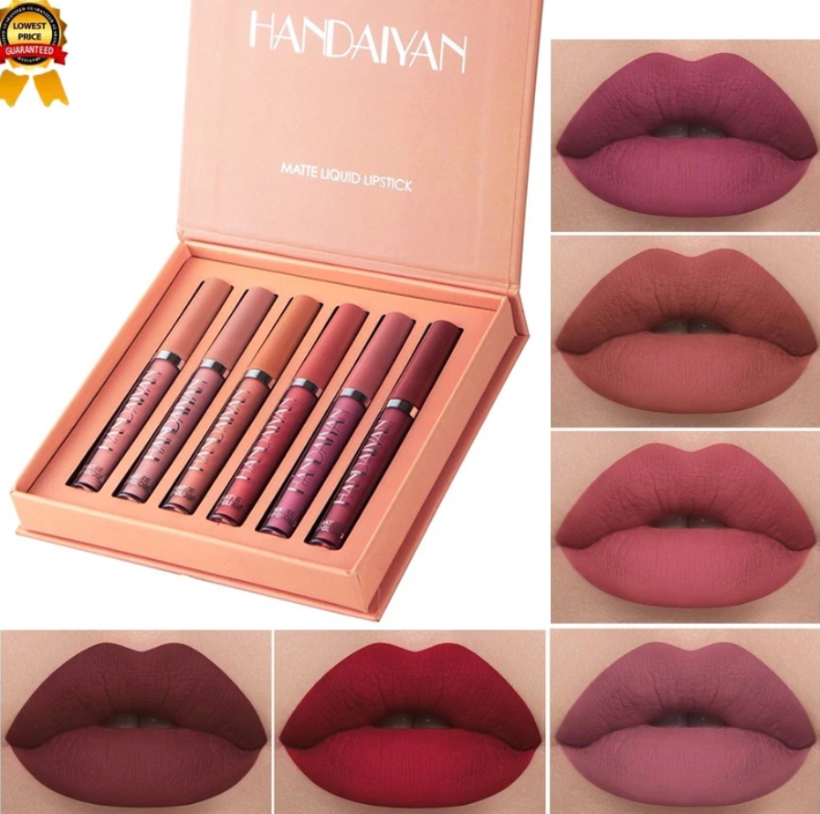 Kit Nude Look Matte Handaiyan x6 — Labiales Líquidos Matte