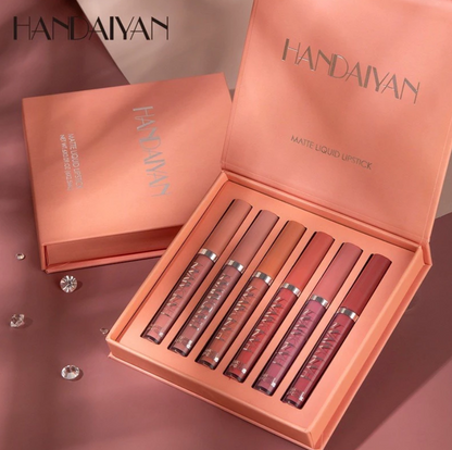 Kit Nude Look Matte Handaiyan x6 — Labiales Líquidos Matte