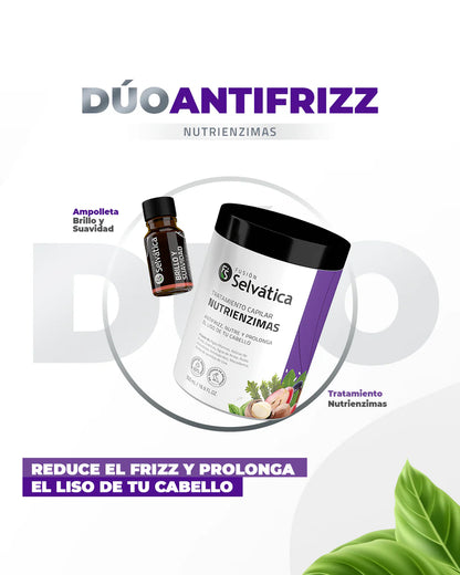 Dúo Capilar ADIÓS FRIZZ – Fusión Selvática | Tratamiento Natural Antifrizz