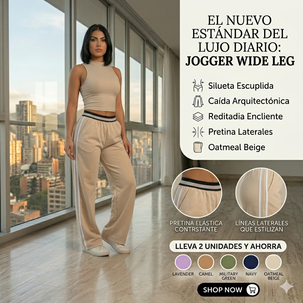 Sculpt Wide-Leg Jogger: El Nuevo Estándar del Lujo Diario