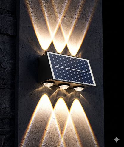 Lampara solar 6 leds