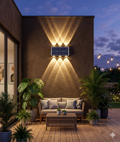 Lampara solar 6 leds