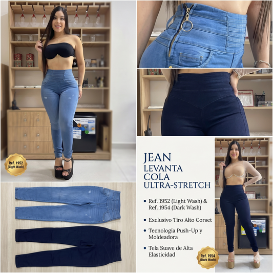 Jean Levanta Cola Stretch – Ref. 1952 & 1954 | Tiro Alto