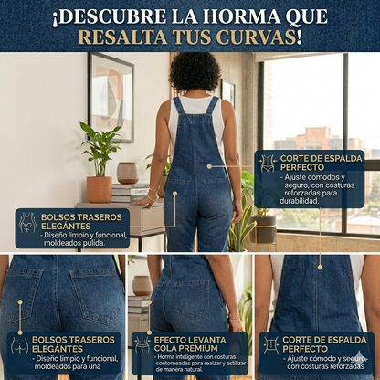 Overol Jean Premium – Horma Levanta Cola y Bota Jogger