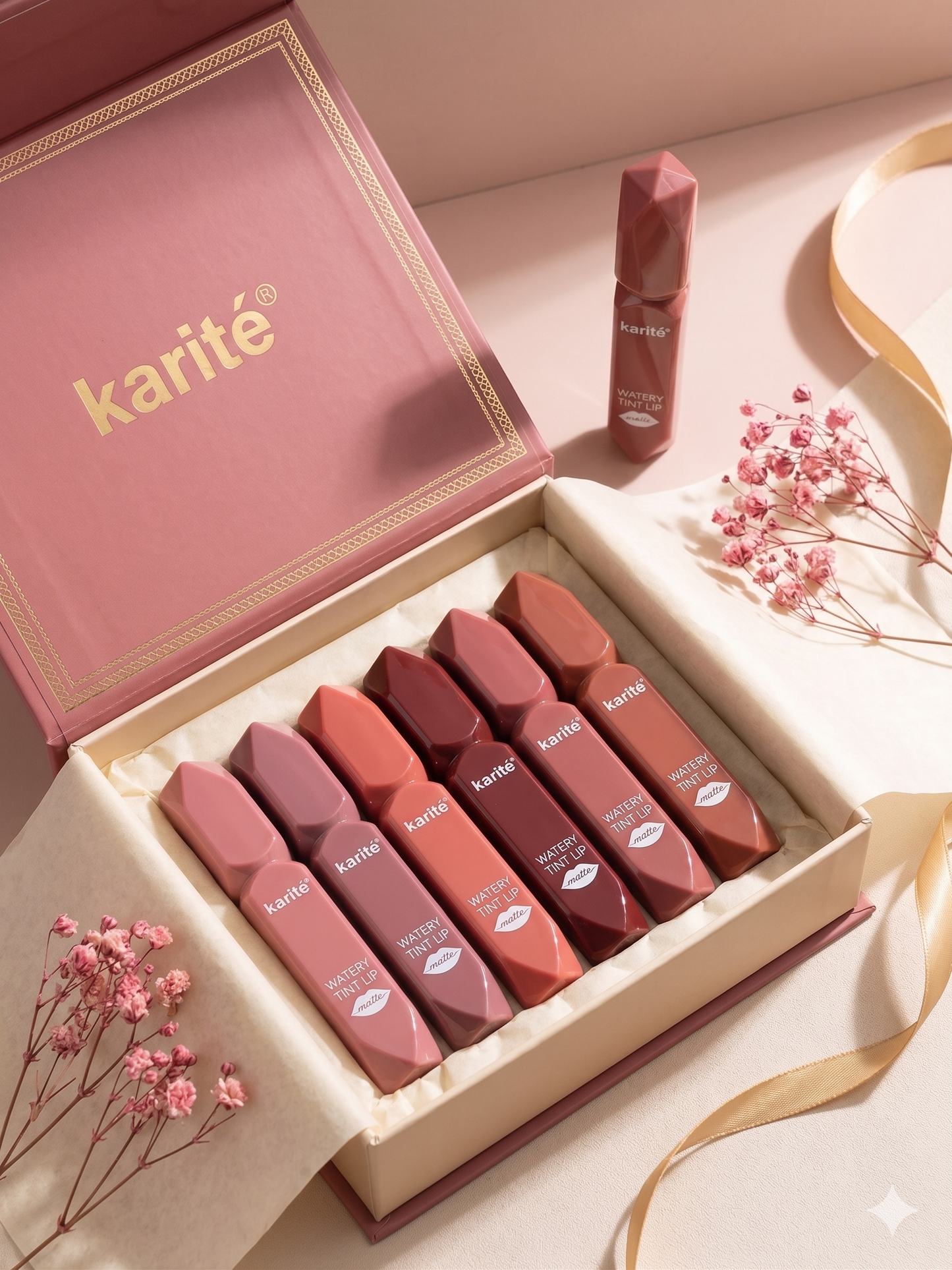 💋 SET KARITÉ WATERY TINT LIP x6