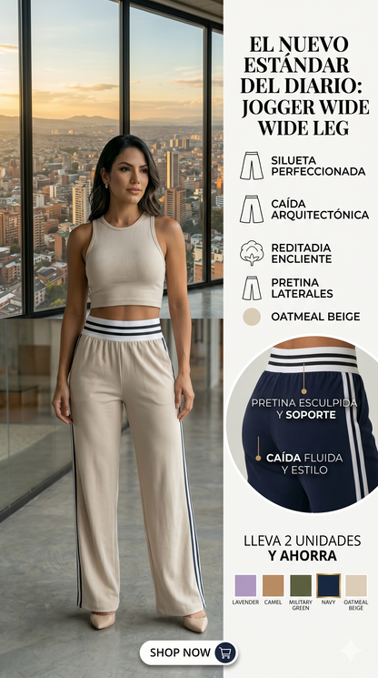 Sculpt Wide-Leg Jogger: El Nuevo Estándar del Lujo Diario