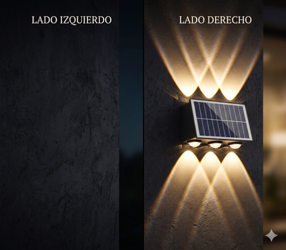 Lampara solar 6 leds