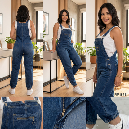 Overol Jean Premium – Horma Levanta Cola y Bota Jogger