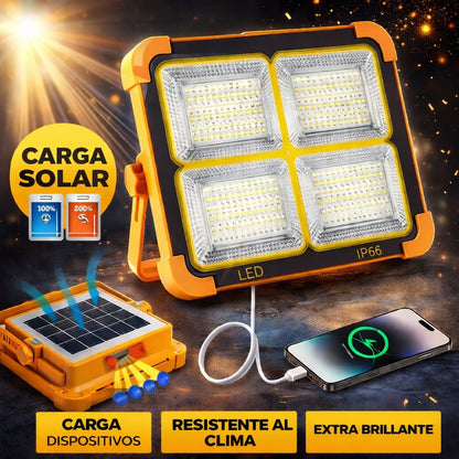 Estación Lumínica Solar 360° con Power Bank Integrado - Brillo Extremo IP66