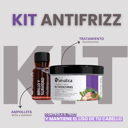 Dúo Capilar ADIÓS FRIZZ – Fusión Selvática | Tratamiento Natural Antifrizz