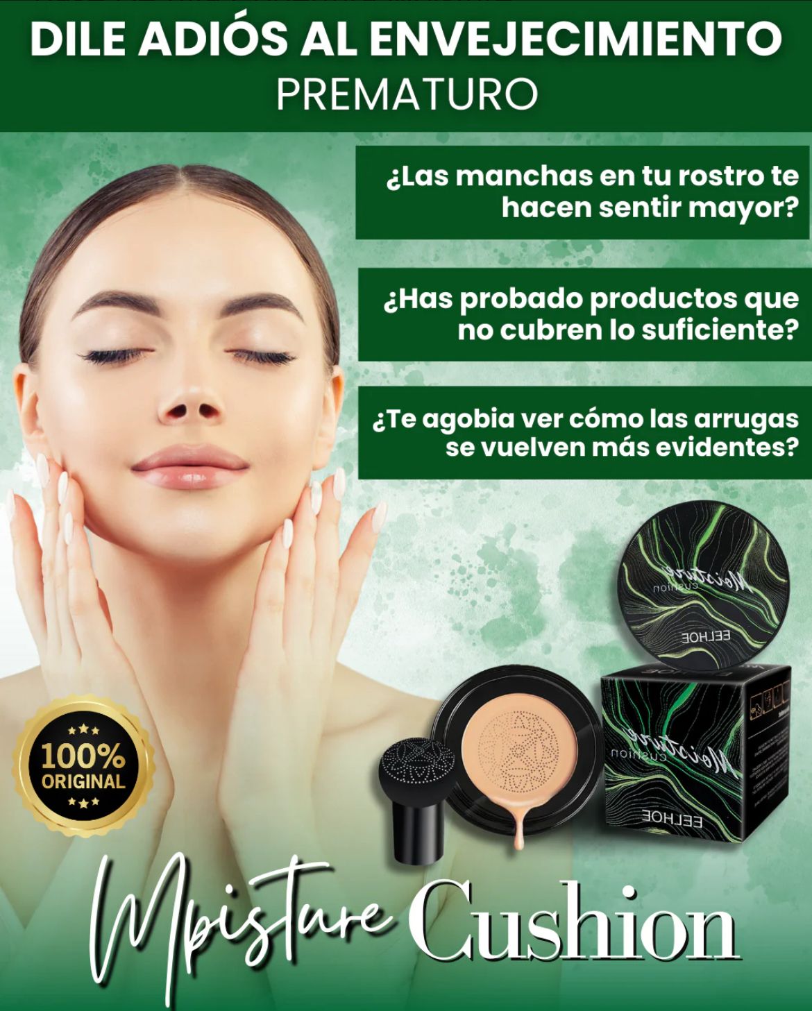 Base Moisture Cushion Cream – Hidratación y Cobertura Natural Todo el Día