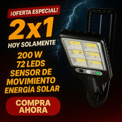 Lámpara Solar 200W (Kit 2x1 Especial o 2x4 Super promo)