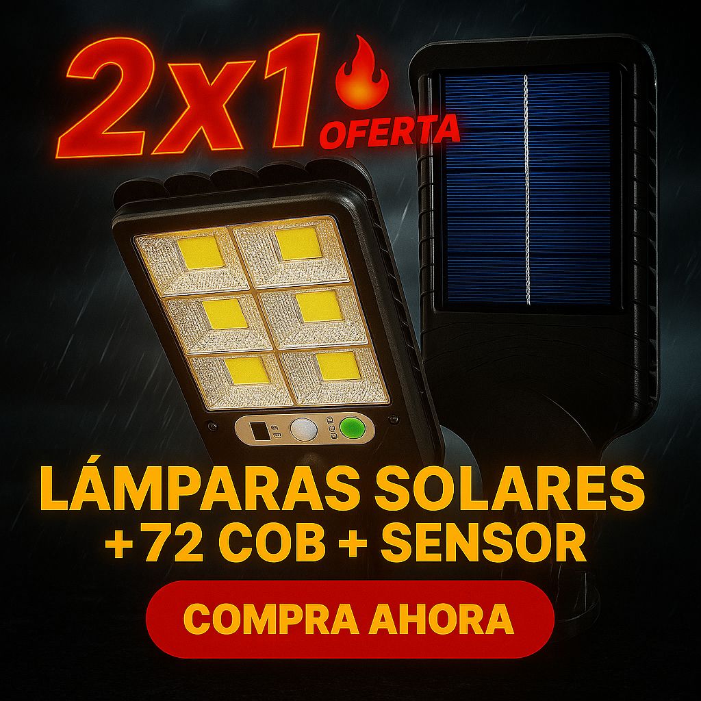 Lámpara Solar 200W (Kit 2x1 Especial o 2x4 Super promo)