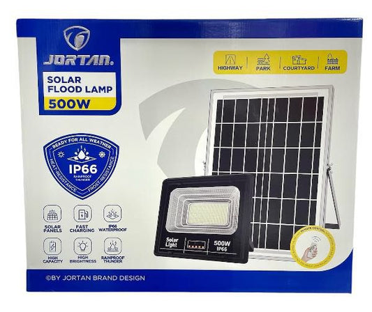 Lámpara Solar Industrial 500W Real con Panel Independiente