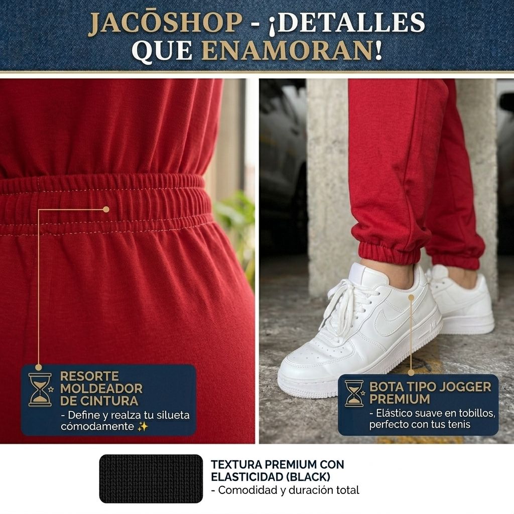 Enterizo Casual Tipo Jogger en Licra Algodón