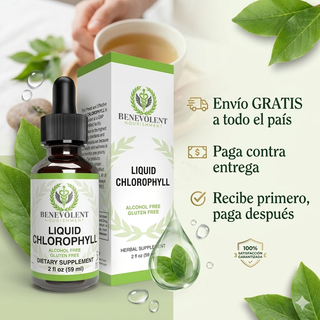 Clorofila Líquida Benevolent — Melatonina + Vitamina D3