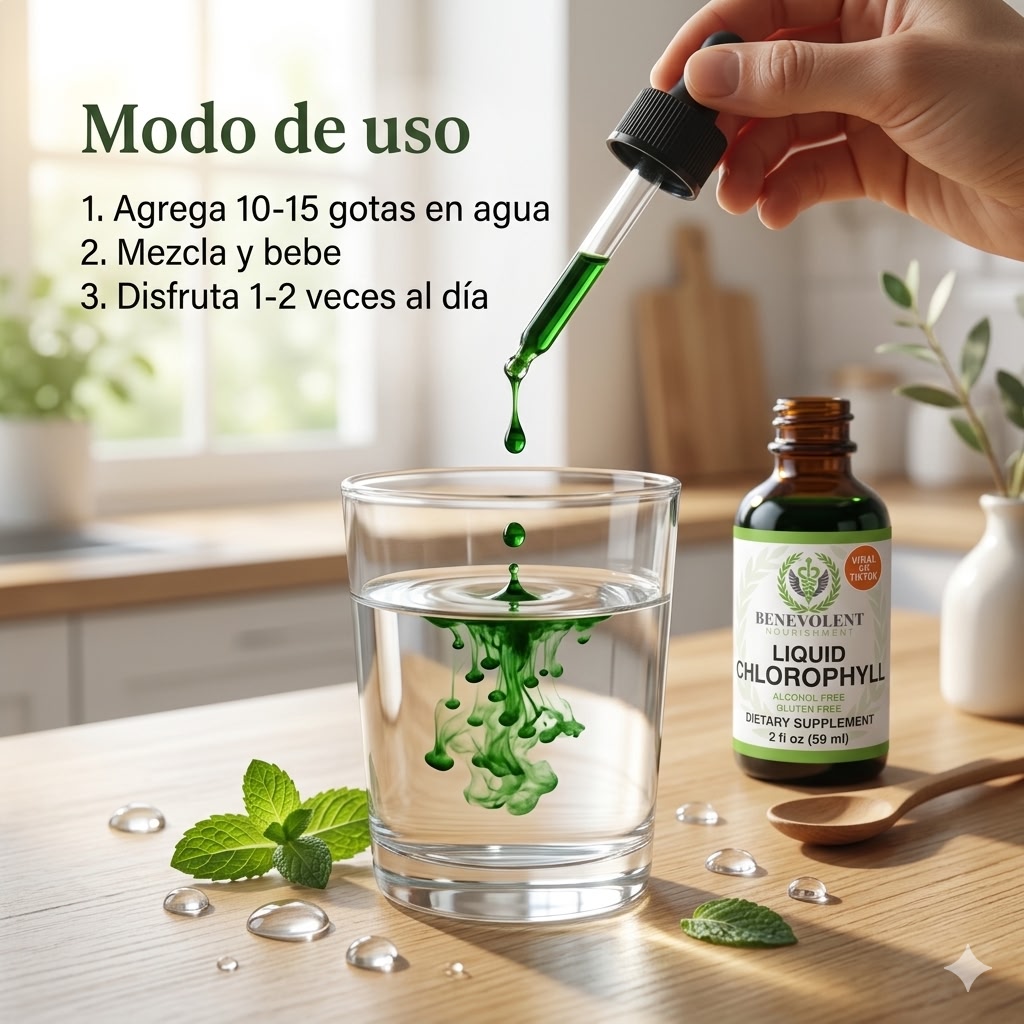 Clorofila Líquida Benevolent — Melatonina + Vitamina D3