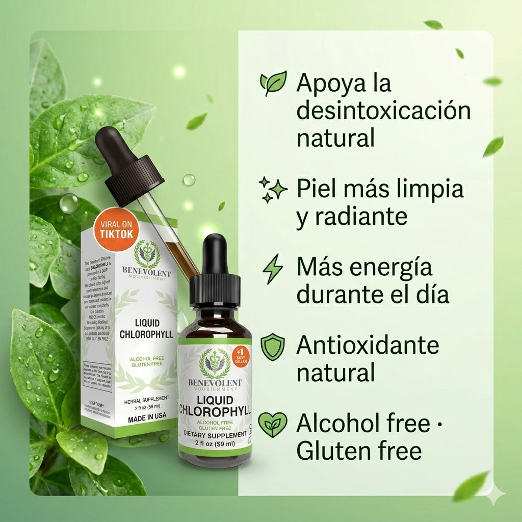 Clorofila Líquida Benevolent — Melatonina + Vitamina D3