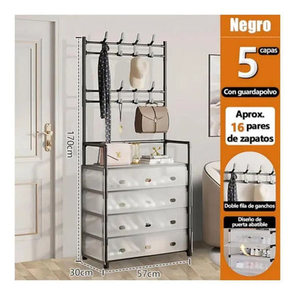 Organizador de Zapatos y Ropa Multifuncional para Espacios Pequeños