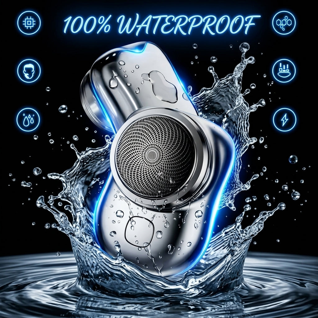 Afeitadora Eléctrica Portátil 3 en 1 — Motor Silencioso, Impermeable, Recargable USB | Hombre y Mujer
